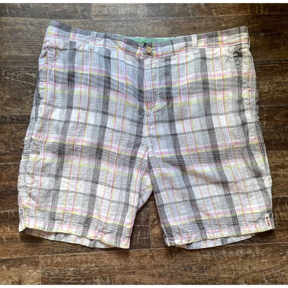 Tommy Bahama Other - Tommy Bahama Relax Linen Shorts Men's 42 Plaid